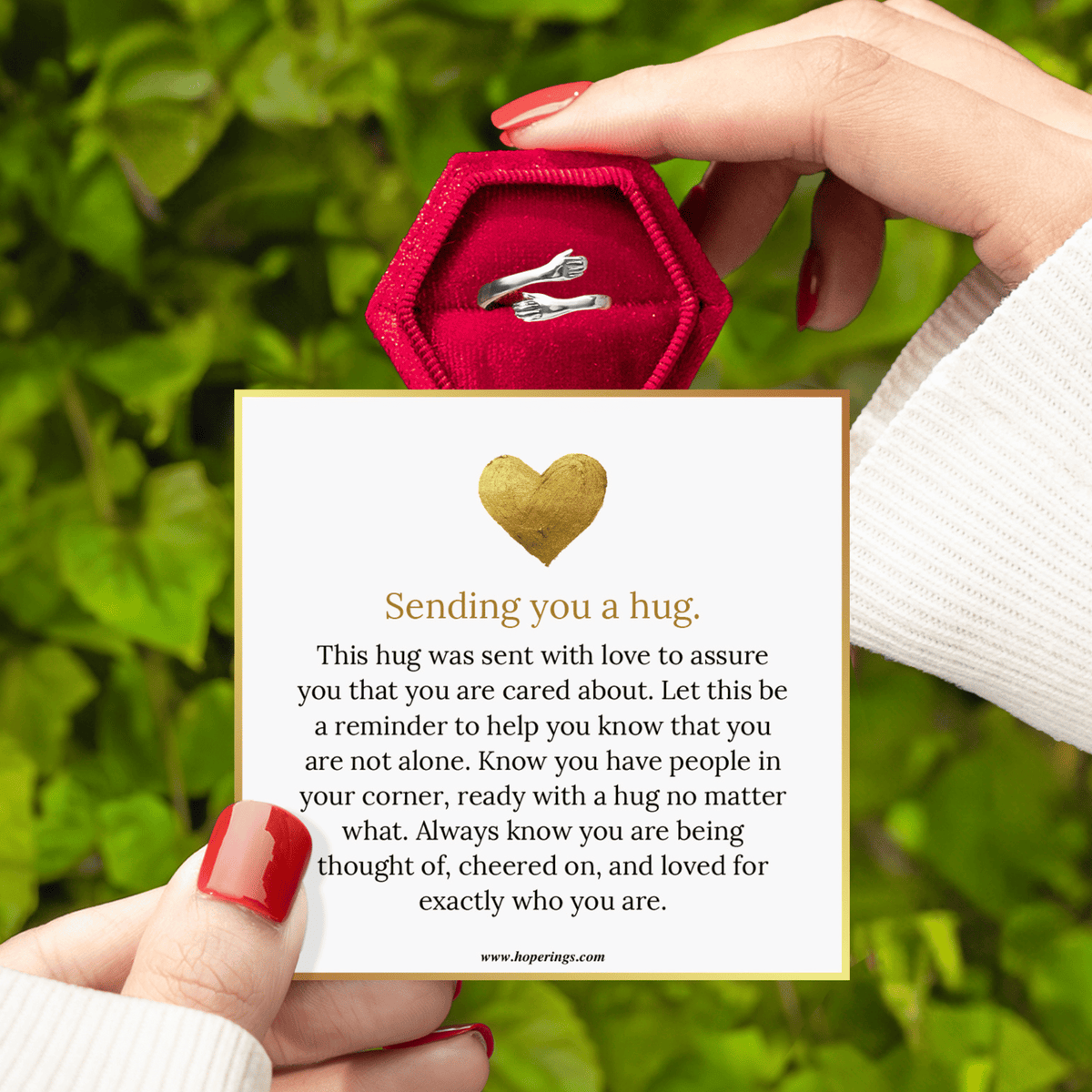 Lavisa - Sending You A Hug Adjustable Ring