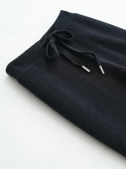 Lavisa - High Waisted Knitted Wide Leg Pants
