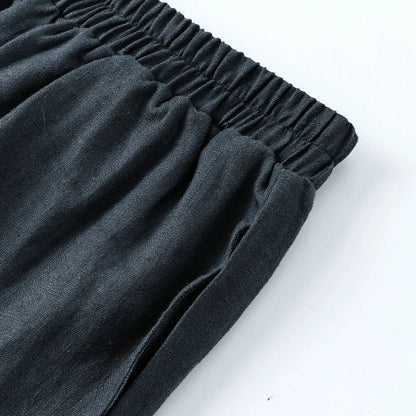 Lavisa - Cropped Wide Leg Linen Pants