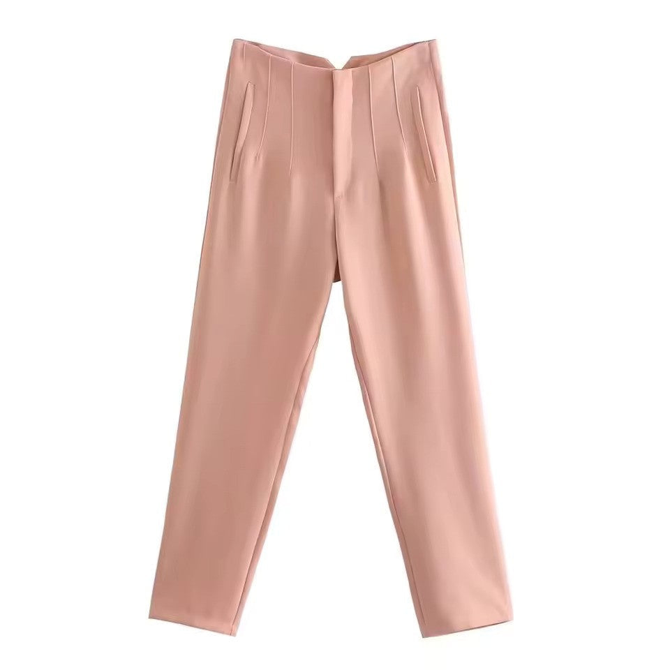 Lavisa - Women's Wrinkle Resistant Straight Leg Dress Trousers