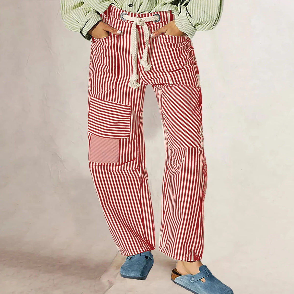 Lavisa - The Cove Striped Drawstring Pants