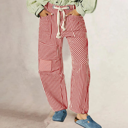 Lavisa - The Cove Striped Drawstring Pants