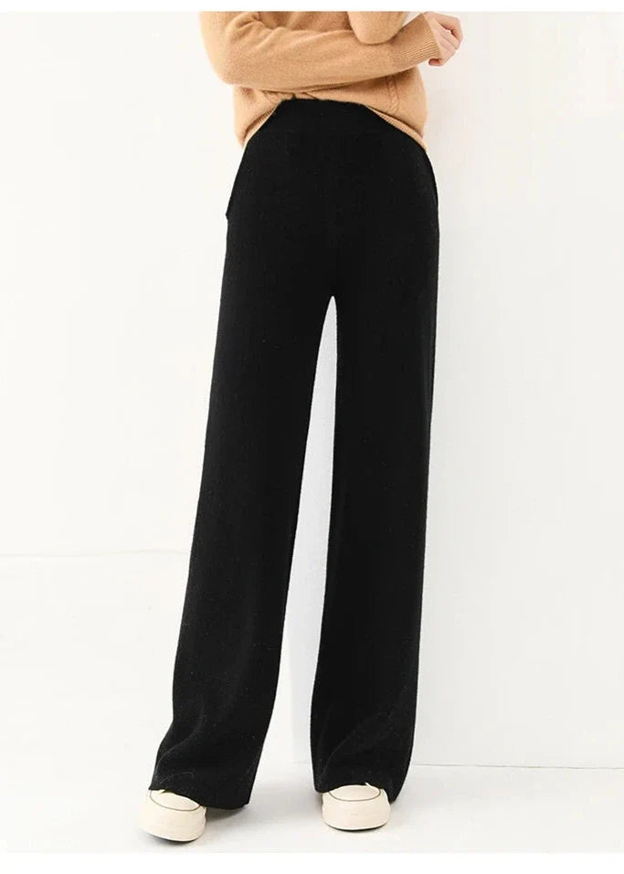 Lavisa - Wide Leg Merino Wool Lounge Sweatpants