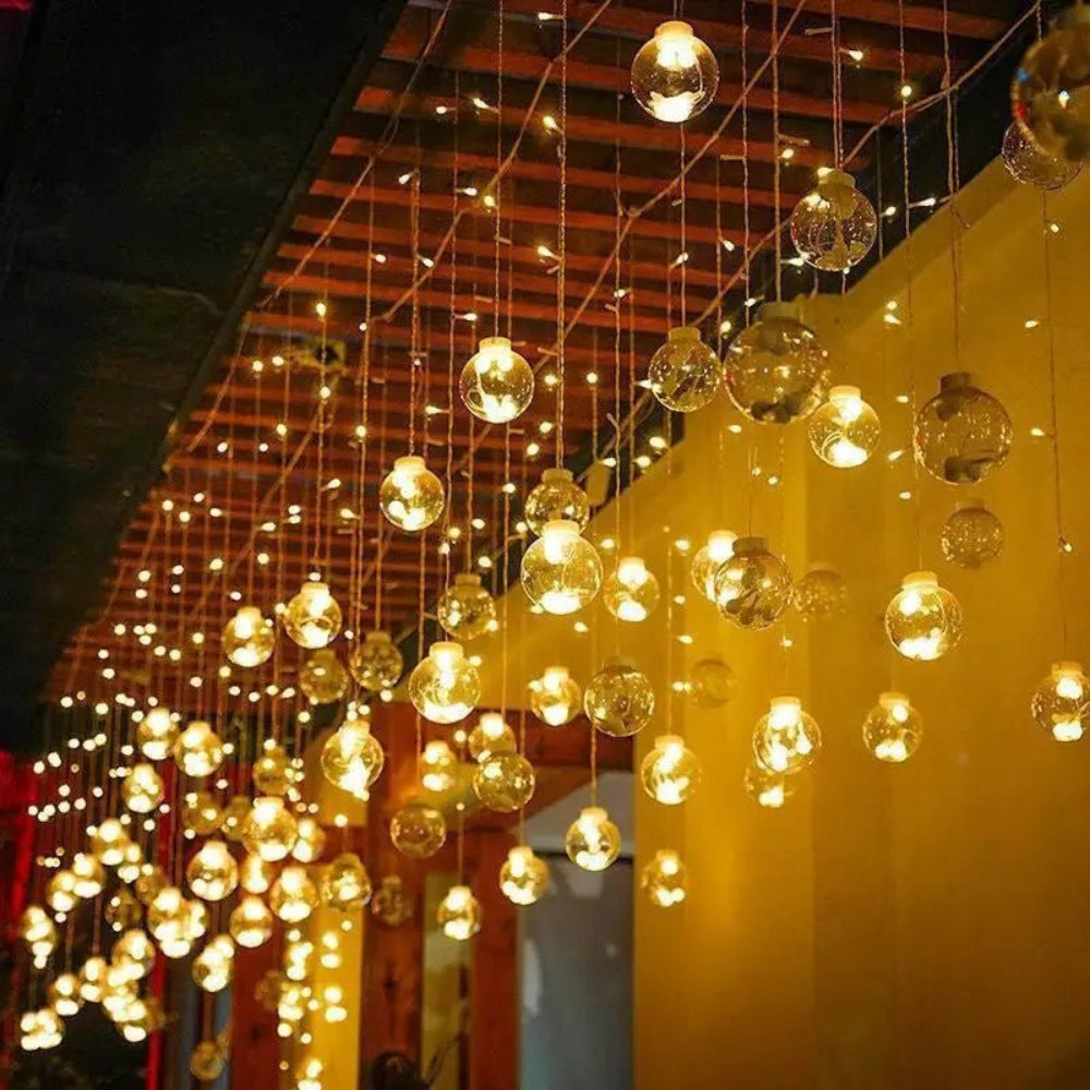 Lavisa Solar Pendant String Lights for Garden and Patio Decor