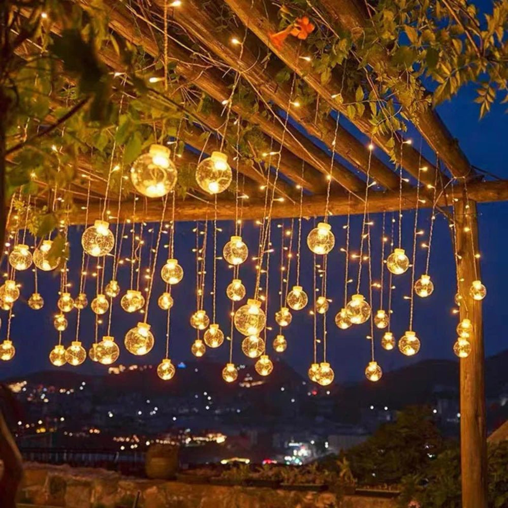Lavisa Solar Pendant String Lights for Garden and Patio Decor (View 3)
