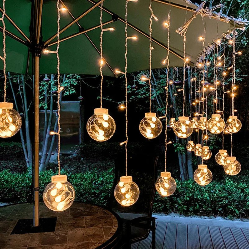 Lavisa Solar Pendant String Lights for Garden and Patio Decor (View 4)