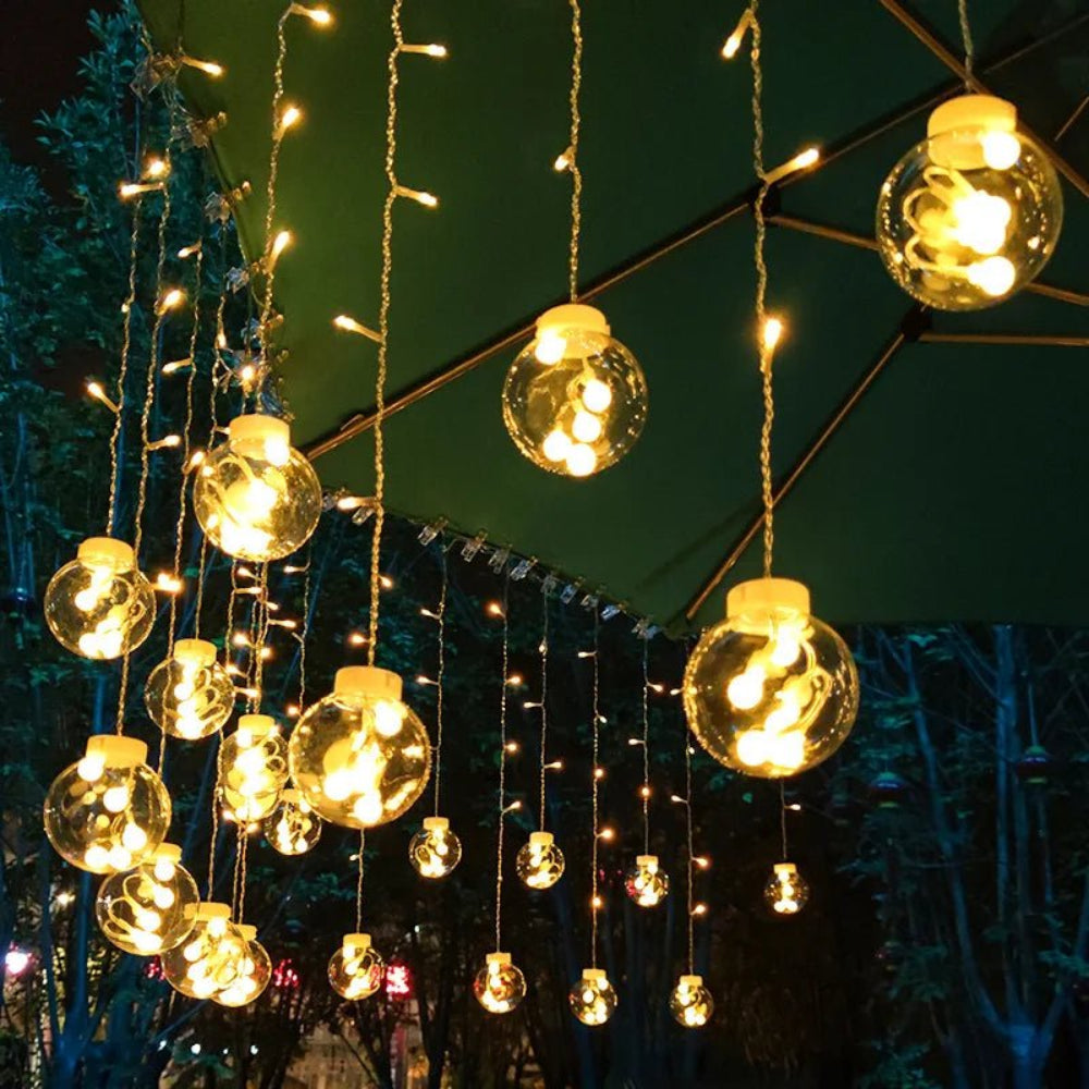 Lavisa Solar Pendant String Lights for Garden and Patio Decor (View 5)