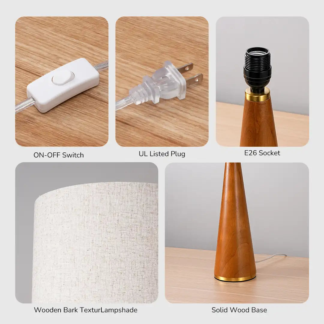 Lavisa - Solid Wood Table Lamp for Modern Living