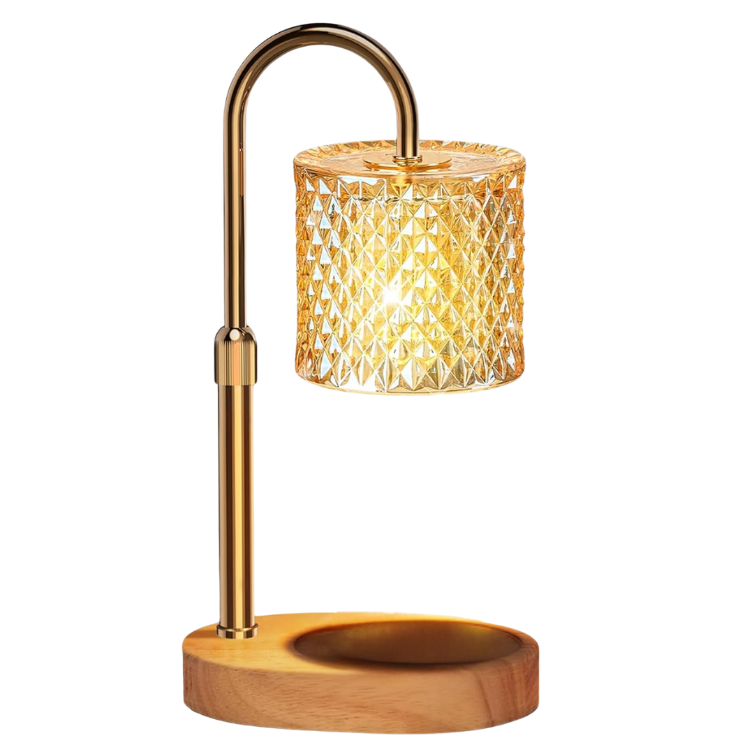Lavisa Adjustable Candle Warmer Lamp with gold finish
