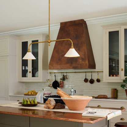 Lavisa - Vintage Double-Shade Linear Pendant Light