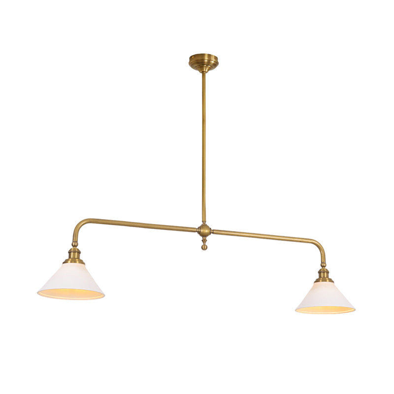 Lavisa - Vintage Double-Shade Linear Pendant Light