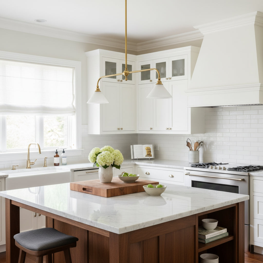 Lavisa - Vintage Double-Shade Linear Pendant Light