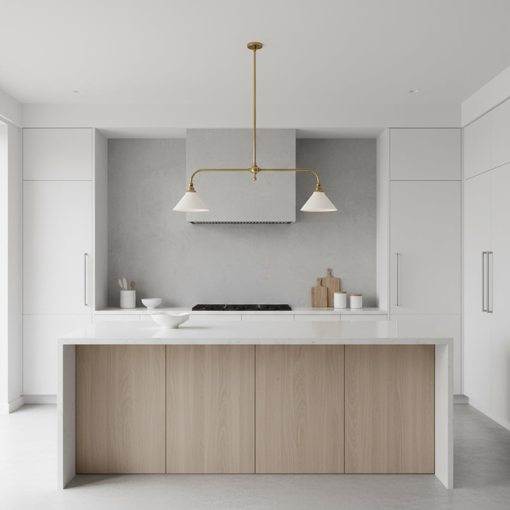 Lavisa - Vintage Double-Shade Linear Pendant Light