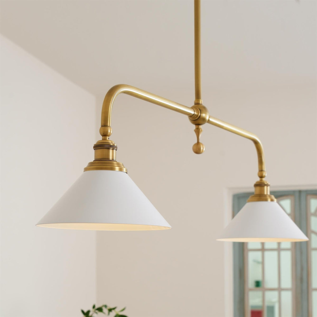 Lavisa - Vintage Double-Shade Linear Pendant Light