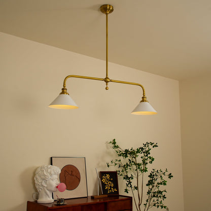 Lavisa - Vintage Double-Shade Linear Pendant Light