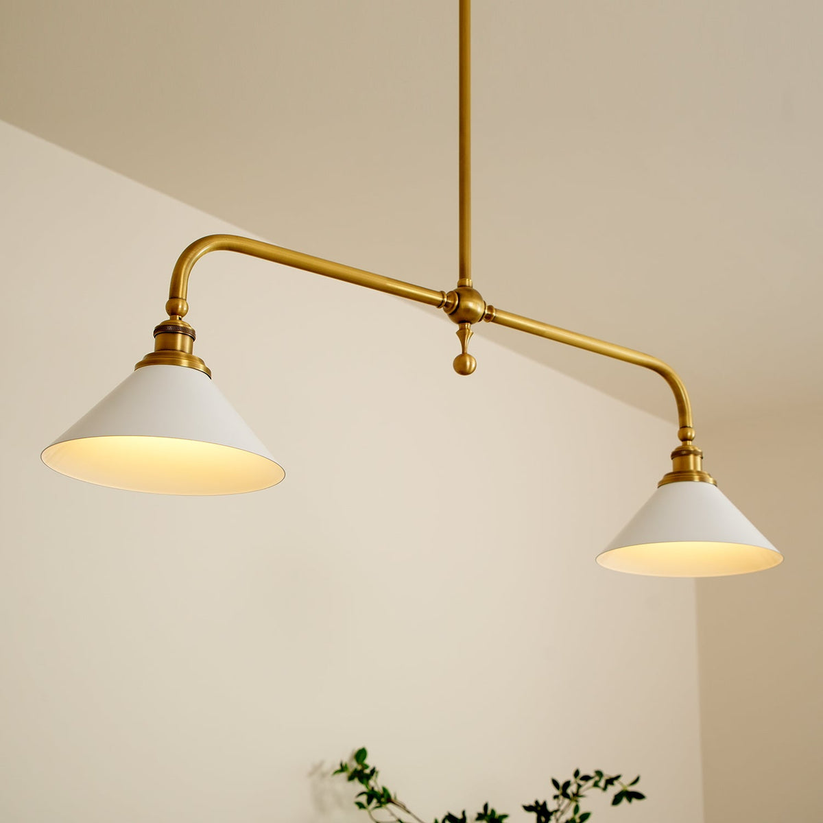 Lavisa - Vintage Double-Shade Linear Pendant Light