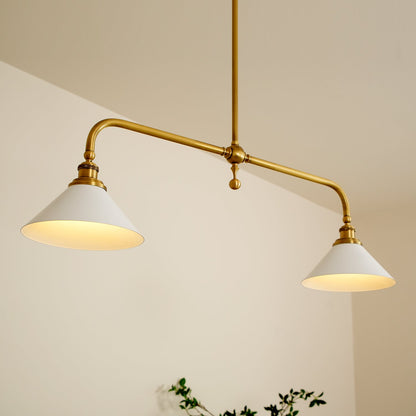 Lavisa - Vintage Double-Shade Linear Pendant Light