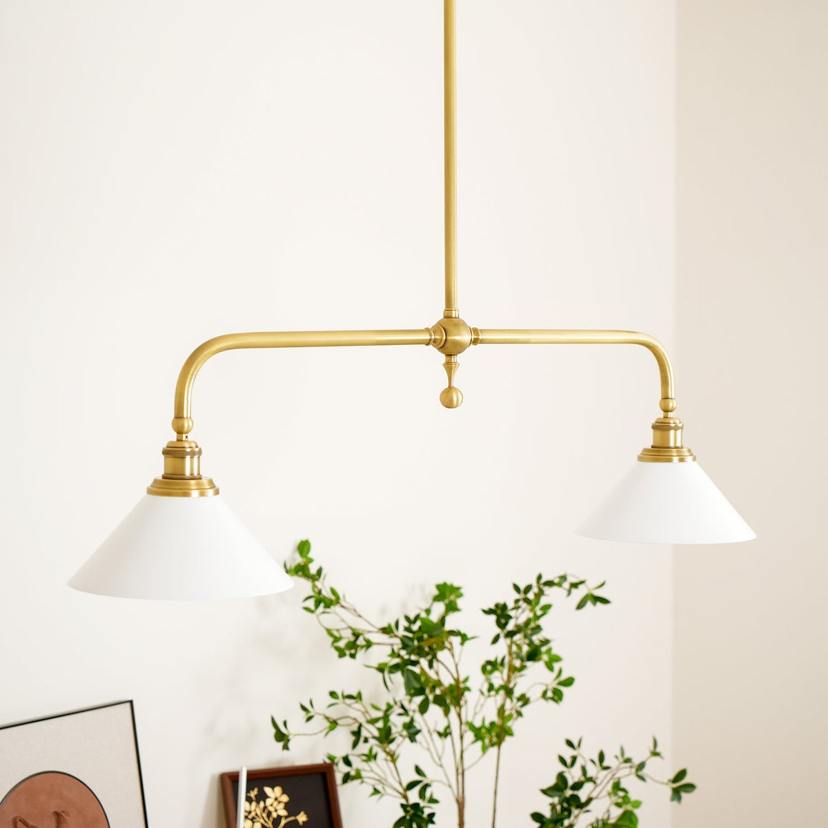 Lavisa - Vintage Double-Shade Linear Pendant Light