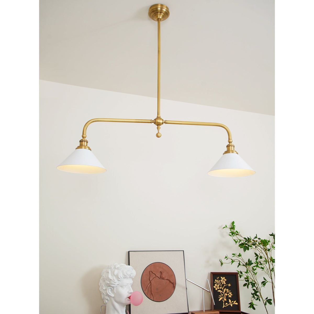 Lavisa - Vintage Double-Shade Linear Pendant Light