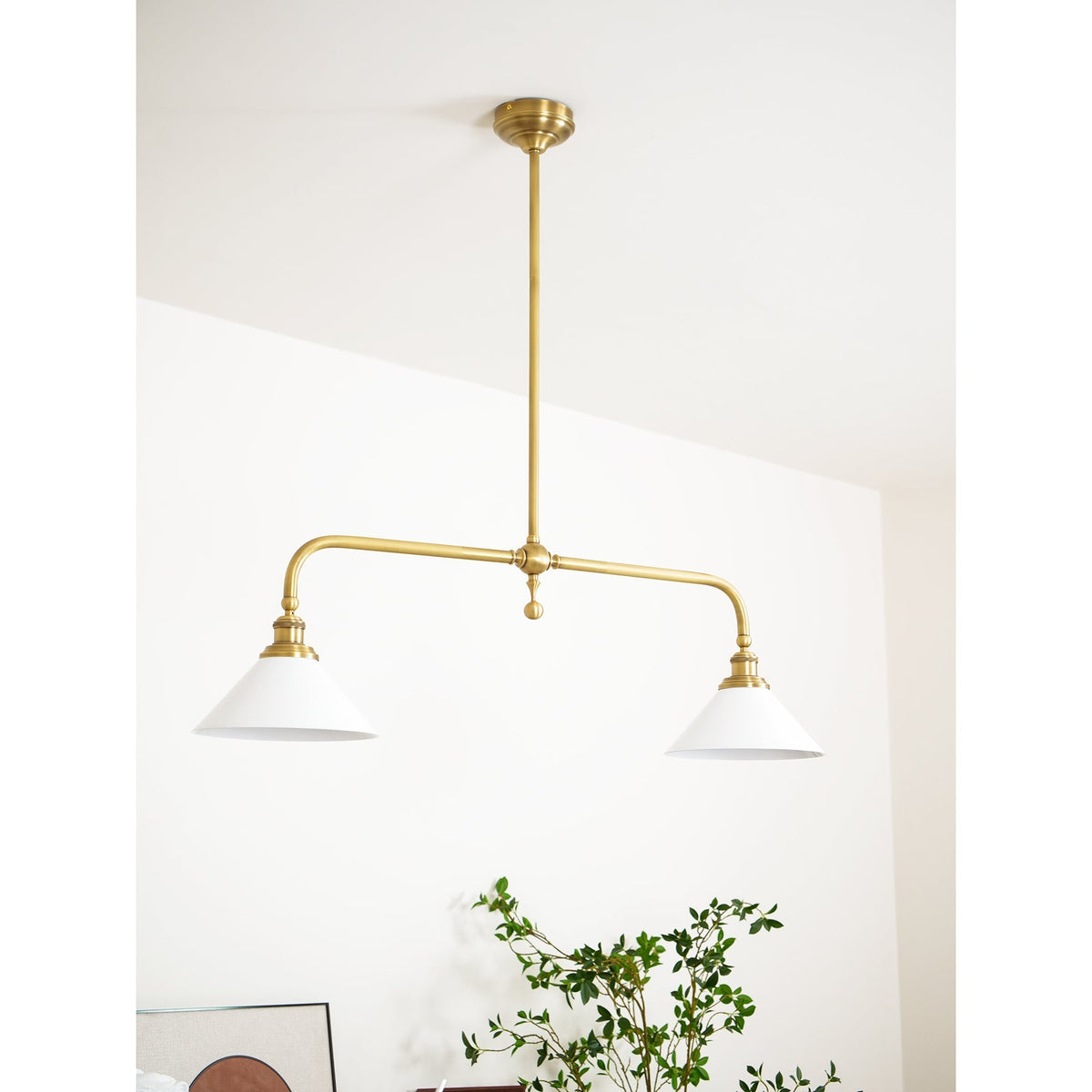 Lavisa - Vintage Double-Shade Linear Pendant Light