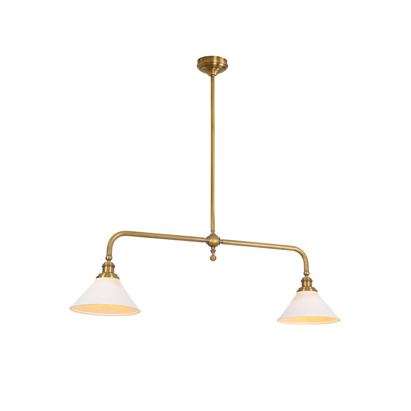 Lavisa - Vintage Double-Shade Linear Pendant Light