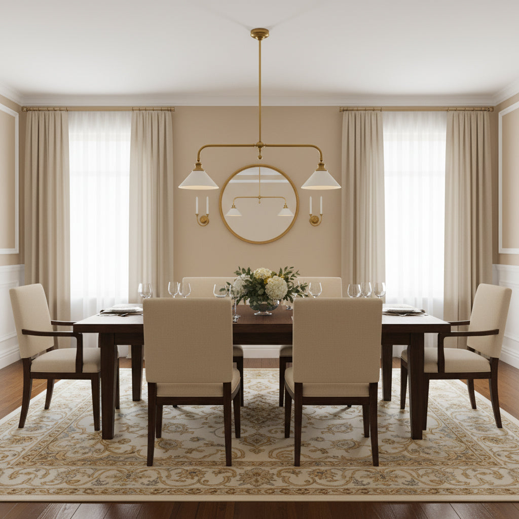 Lavisa - Vintage Double-Shade Linear Pendant Light