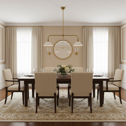 Lavisa - Vintage Double-Shade Linear Pendant Light