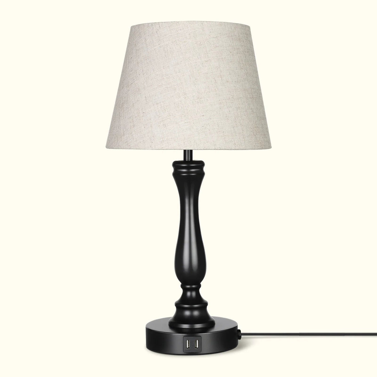 Lavisa - Modern Touch-Control Table Lamp with Dual USB Ports