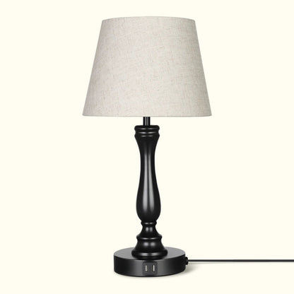 Lavisa - Modern Touch-Control Table Lamp with Dual USB Ports