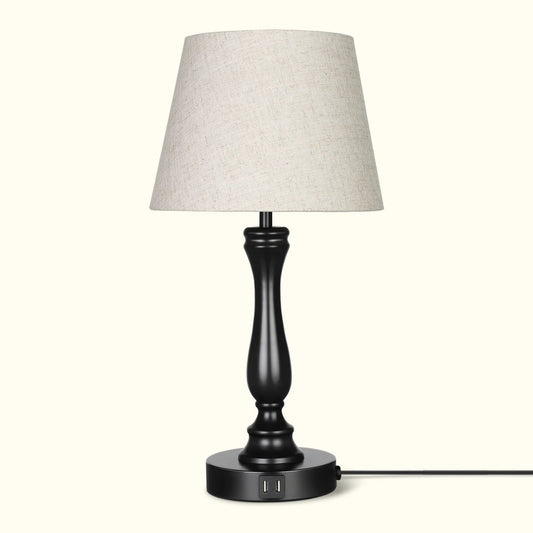 Lavisa - Modern Touch-Control Table Lamp with Dual USB Ports