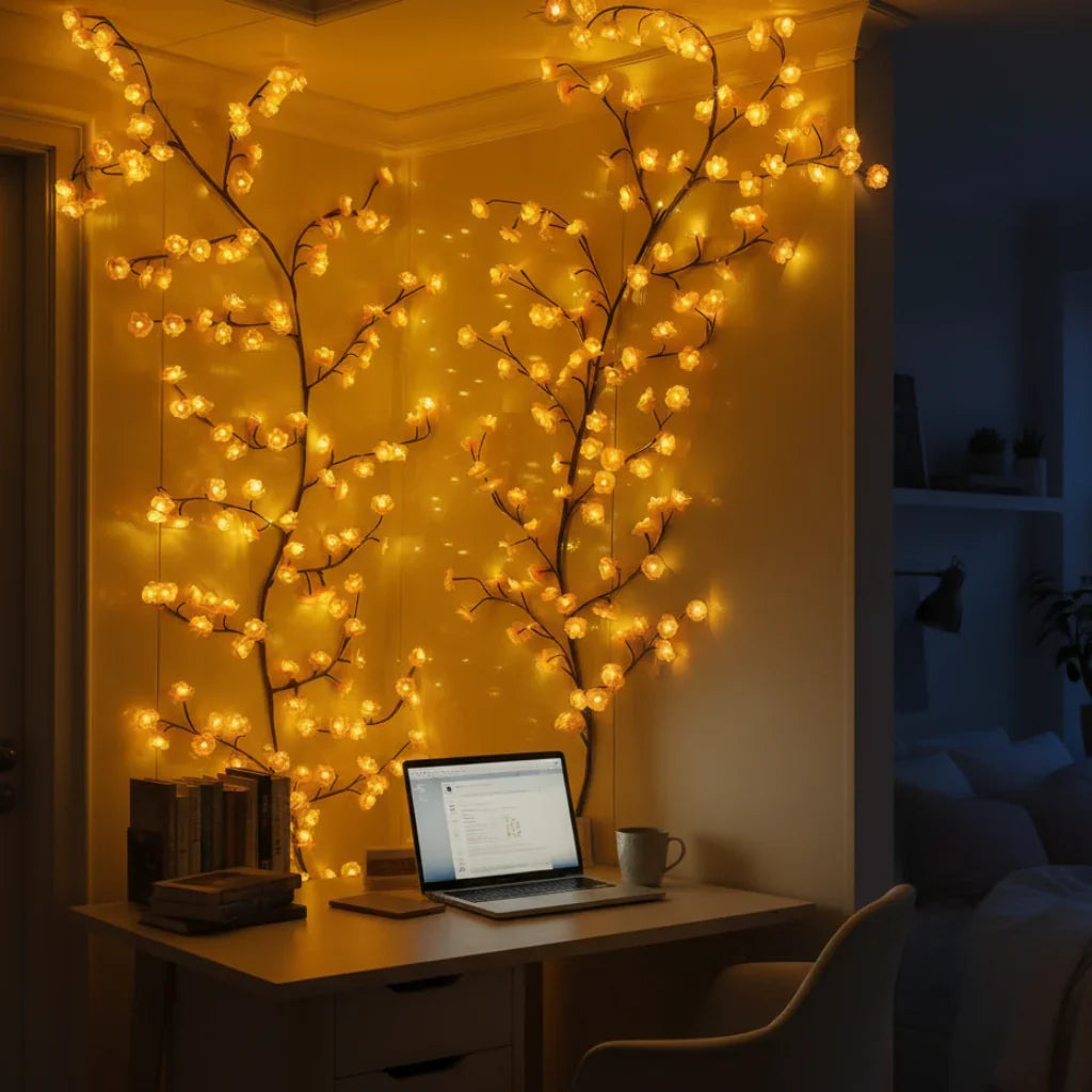 Lavisa - LED Cherry Blossom Branch Wall Lights