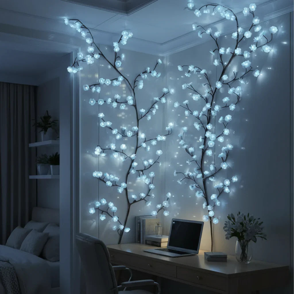 Lavisa - LED Cherry Blossom Branch Wall Lights