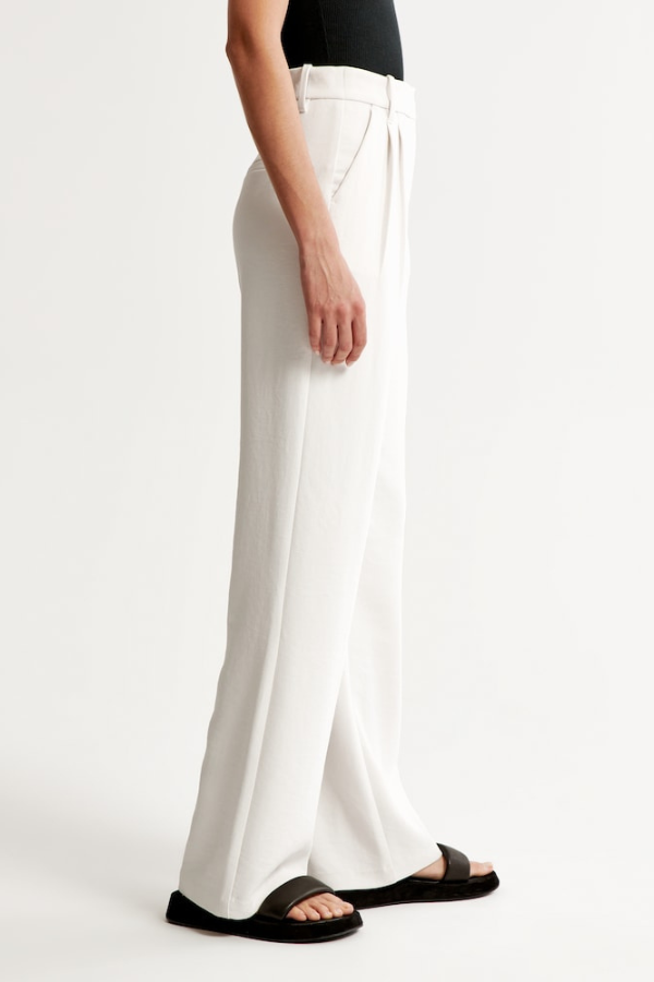 Lavisa - Women's High Rise Wide Leg Pants - Flowy Tailored Dress Trousers