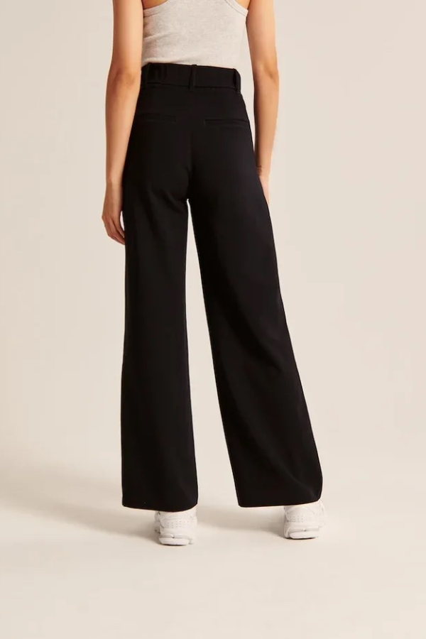 Lavisa - Women's High Rise Wide Leg Pants - Flowy Tailored Dress Trousers