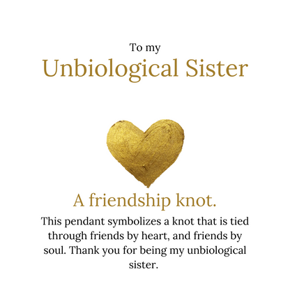 Lavisa - The Friendship Knot Necklace - Unbiological Sister Gift