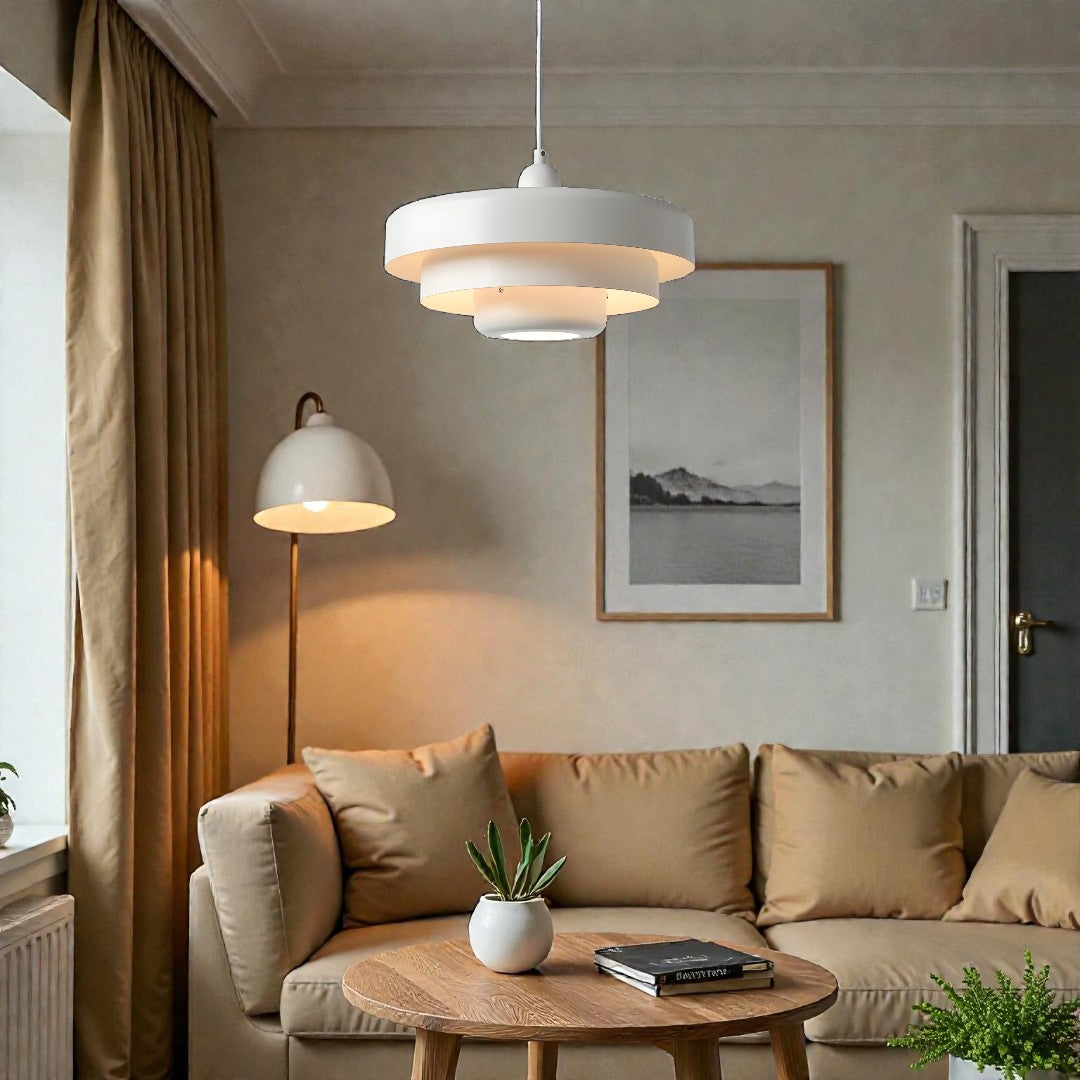 Lavisa - Retro Tiered Saucer Pendant Light