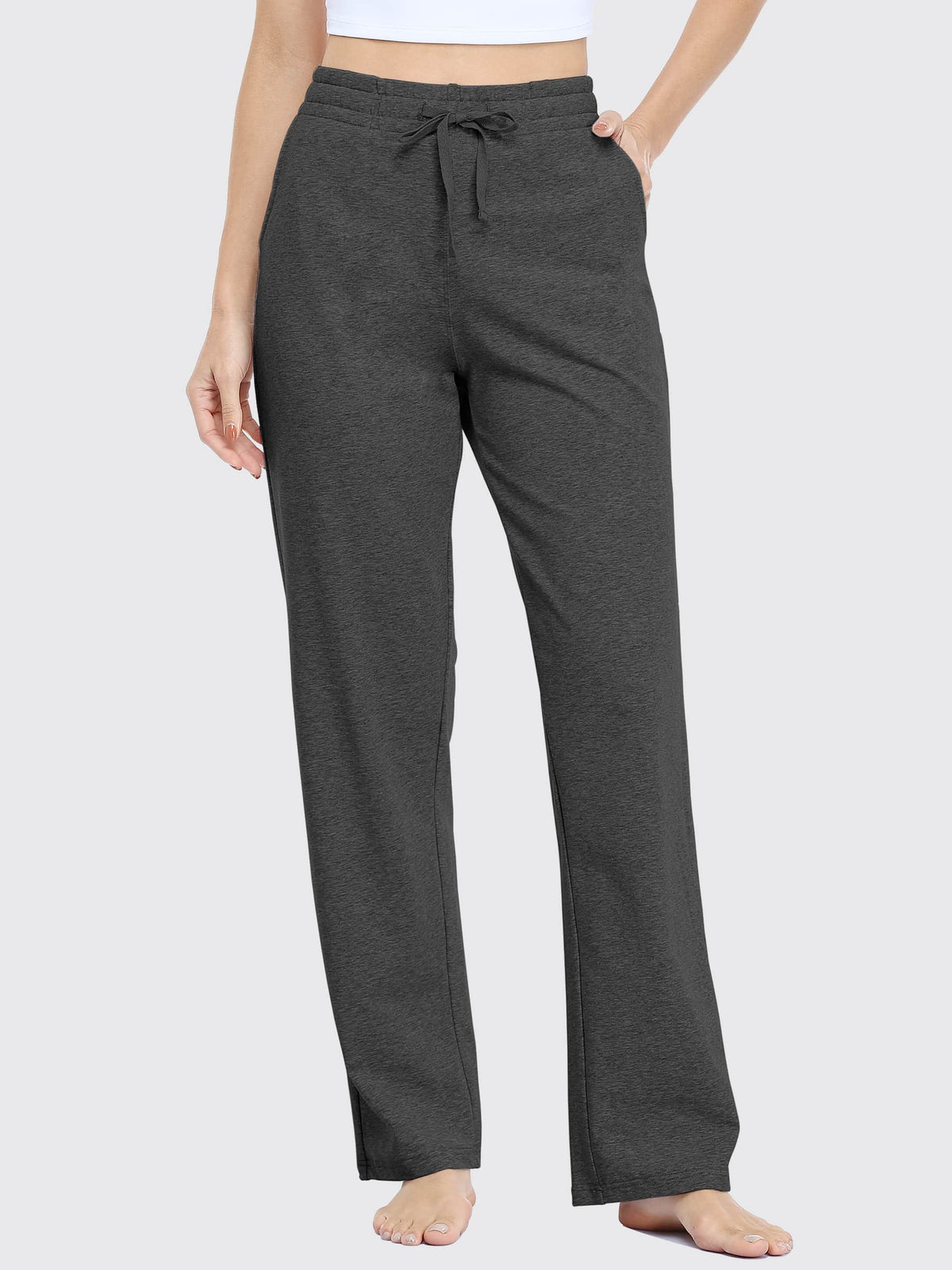 Lavisa - Women's Cotton Blend Straight Leg Lounge Sweatpants