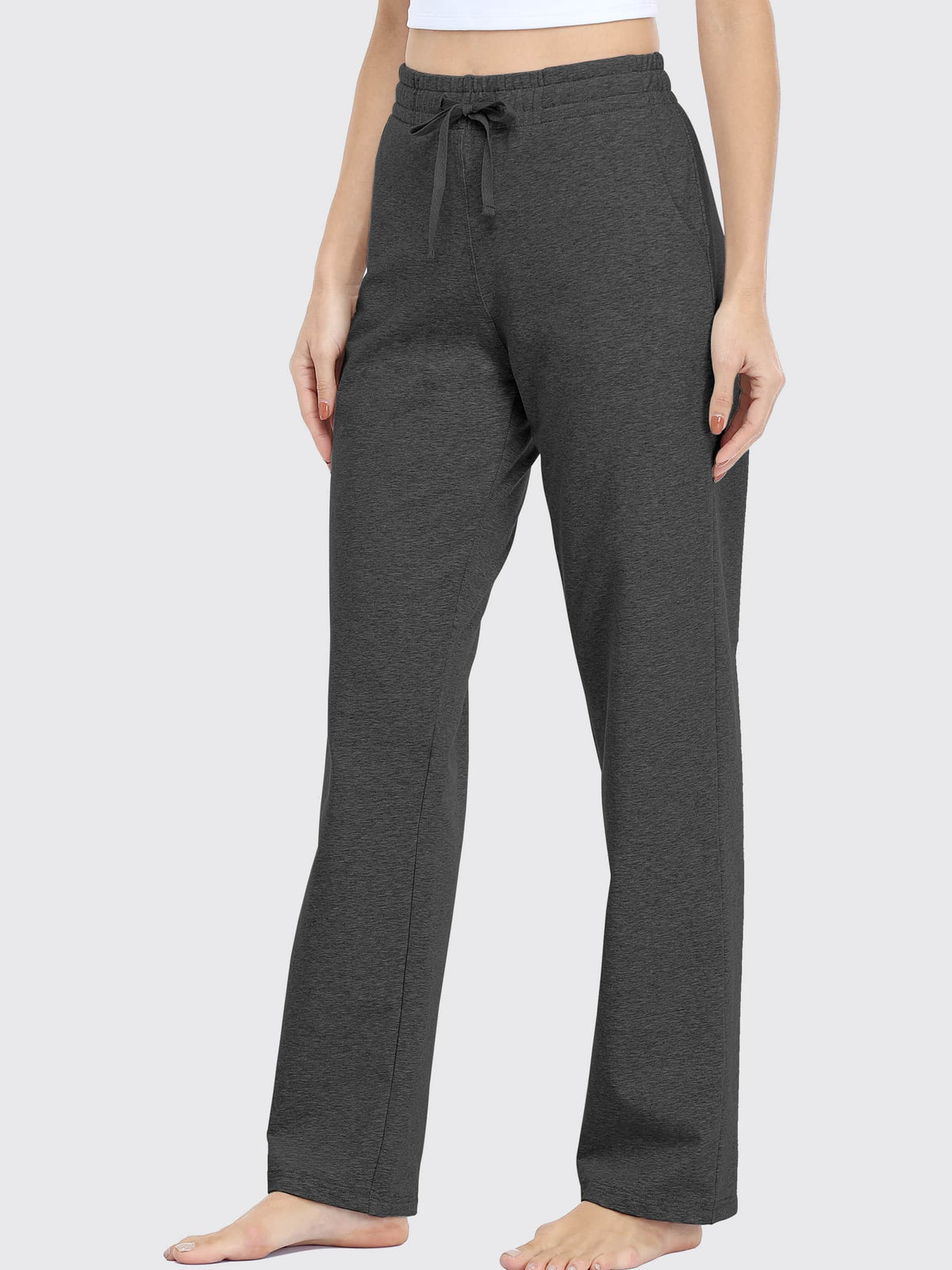Lavisa - Women's Cotton Blend Straight Leg Lounge Sweatpants