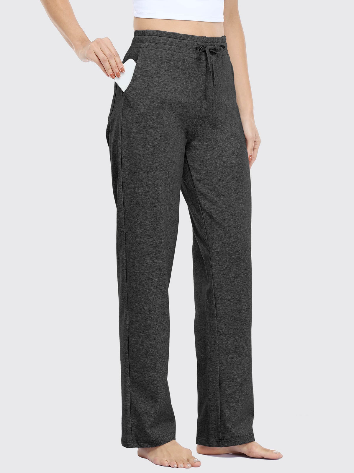 Lavisa - Women's Cotton Blend Straight Leg Lounge Sweatpants