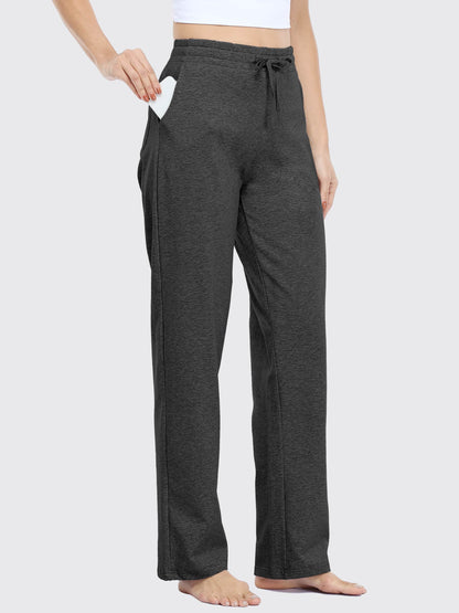 Lavisa - Women's Cotton Blend Straight Leg Lounge Sweatpants