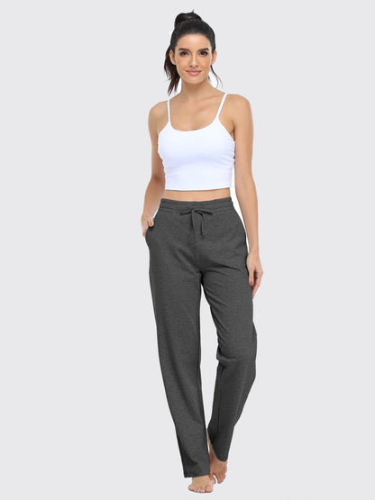Lavisa - Women's Cotton Blend Straight Leg Lounge Sweatpants