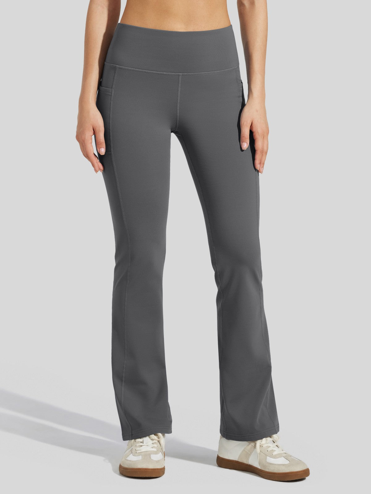 Lavisa - Women's Fleece-Lined Bootcut Yoga Pants - Warm Winter Leggings