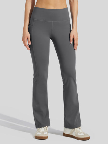 Lavisa - Women's Fleece-Lined Bootcut Yoga Pants - Warm Winter Leggings