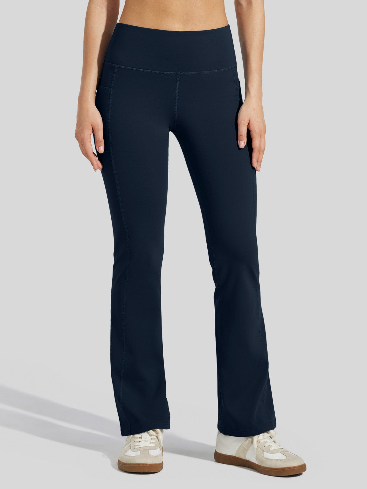 Lavisa - Women's Fleece-Lined Bootcut Yoga Pants - Warm Winter Leggings