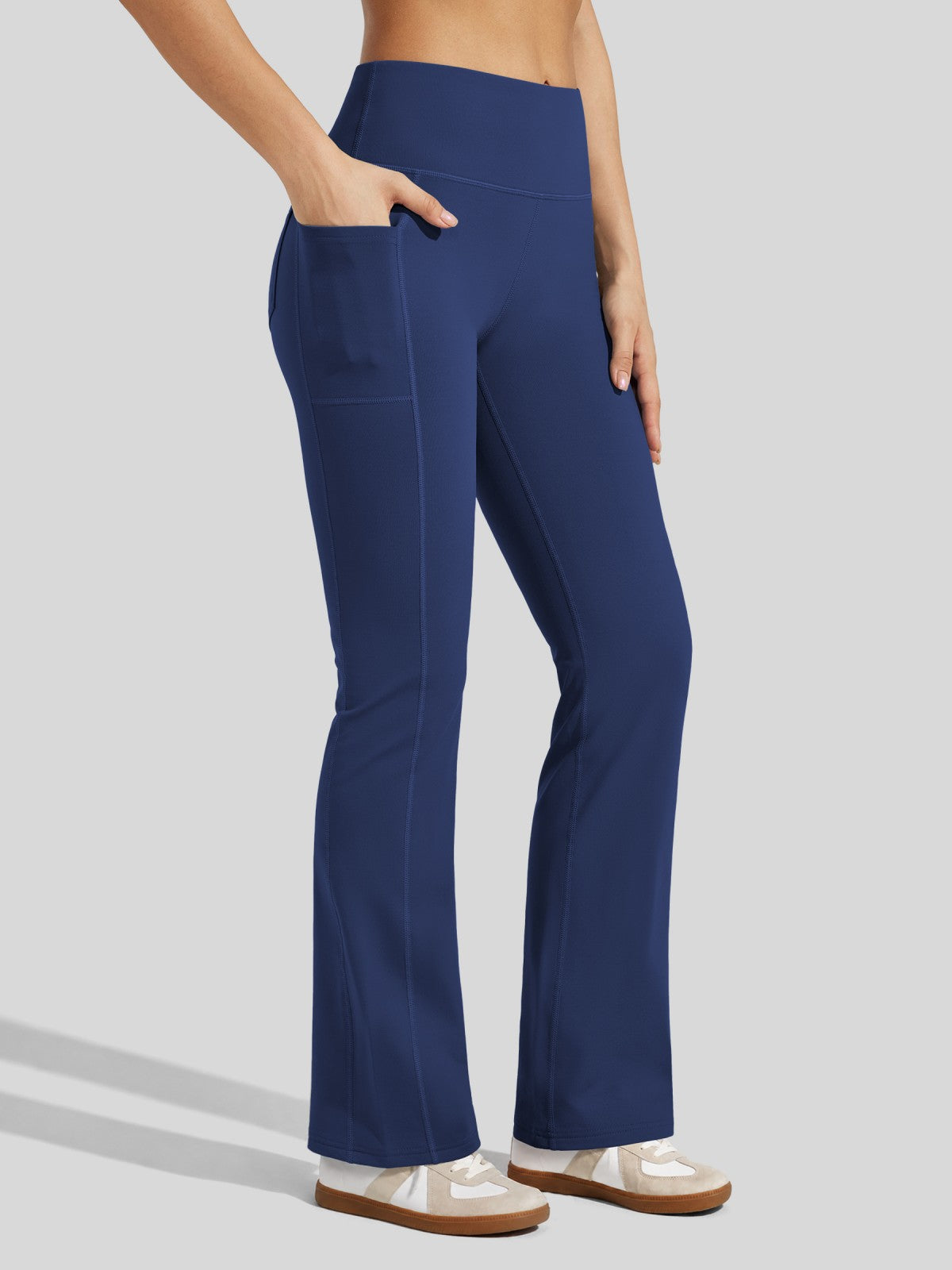 Lavisa - Women's Fleece-Lined Bootcut Yoga Pants - Warm Winter Leggings