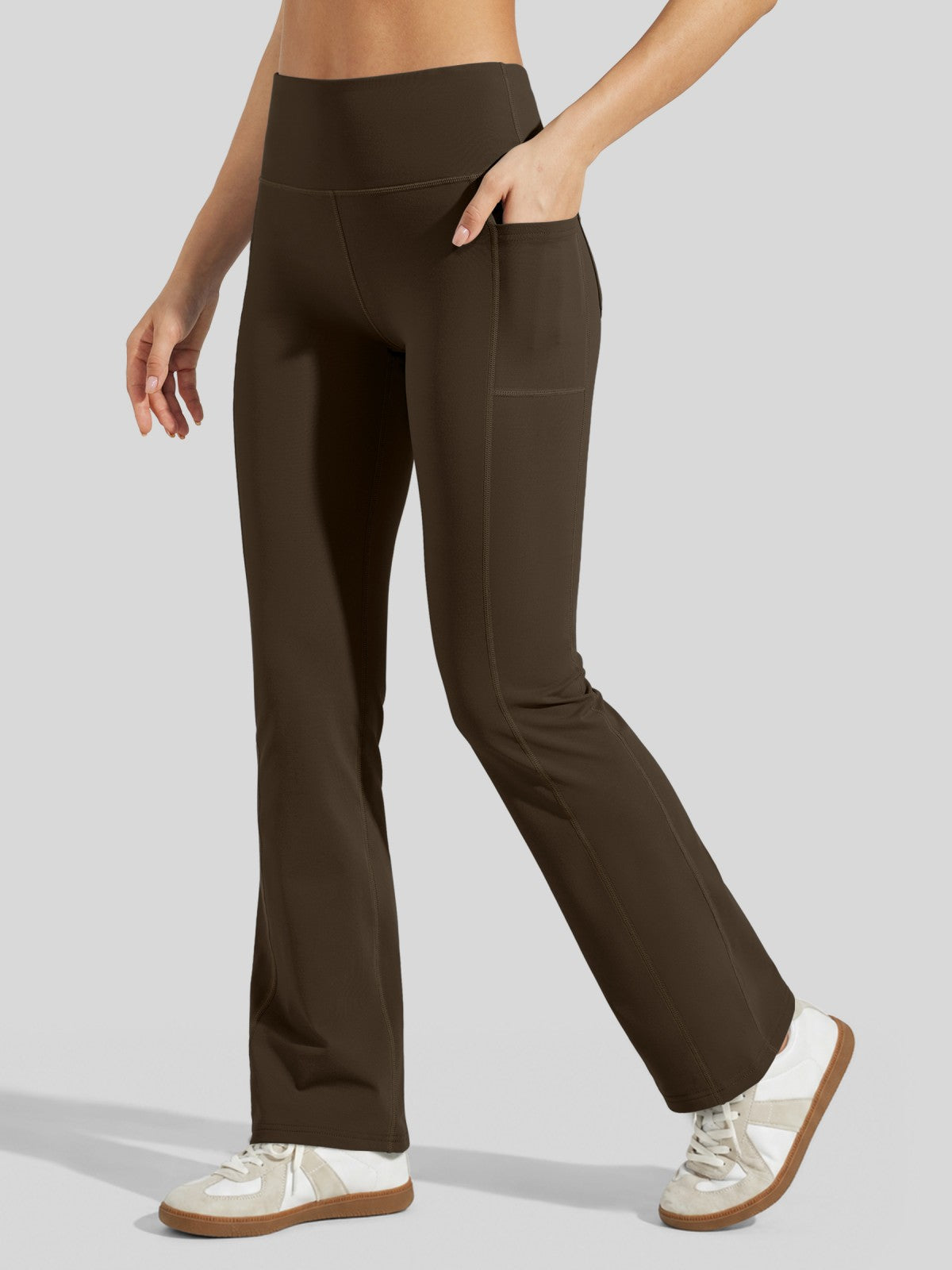 Lavisa - Women's Fleece-Lined Bootcut Yoga Pants - Warm Winter Leggings