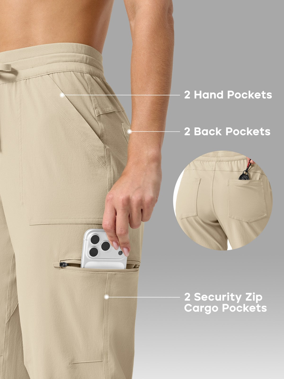 Lavisa - Women's Outdoor Hiking Pants - Quick Dry & Stretch