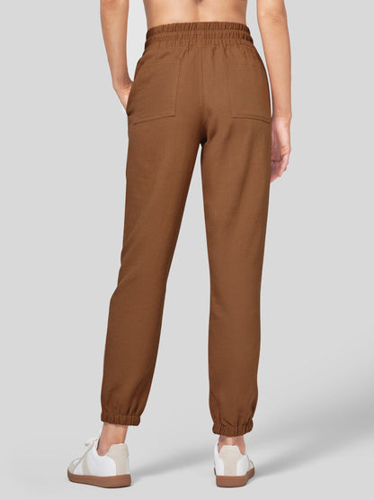 Lavisa - Women's Lightweight Lyocell Linen Joggers - Drawstring