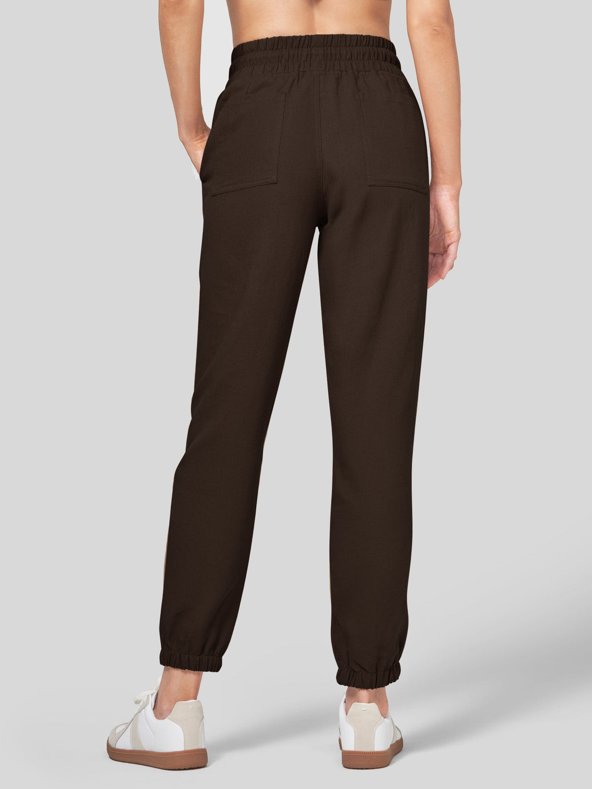Lavisa - Women's Lightweight Lyocell Linen Joggers - Drawstring