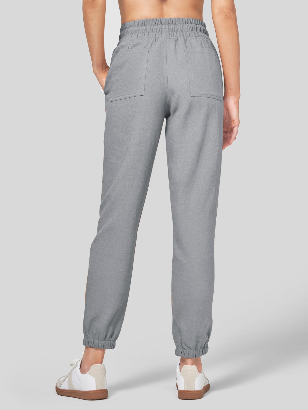 Lavisa - Women's Lightweight Lyocell Linen Joggers - Drawstring